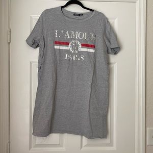 Gray tshirt dress